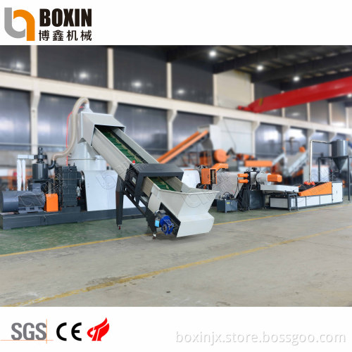 High Output PP PE Plastic Film Pelletizing Machine with Compactor